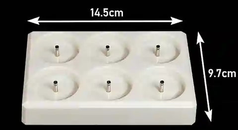 BABBAK'S LTD FREEPOWER Rechargeable LED Tea Candles – Flameless Dimmable Lights with Remote (5.5x4cm, Warm White, Black Cup)