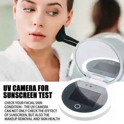 Travel Makeup Mirror 2X UV Light | BABBAK'S LTD
