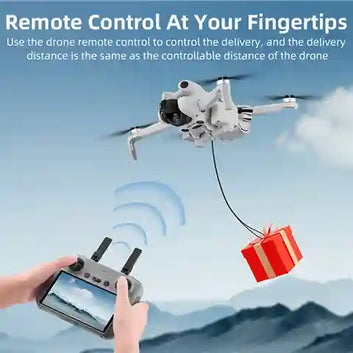 BABBAK'S LTD Alloyseed Mini 4 Pro Airdropper – Drone Payload Delivery System with Remote Control & Quick‑Charge Battery