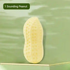 Sounding peanut on a green background