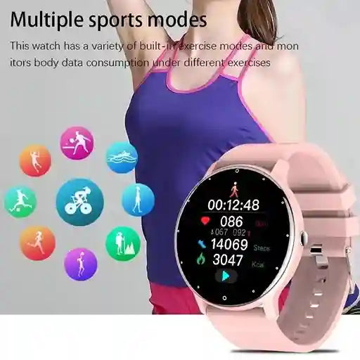 Waterproof fitness watch during workout activity