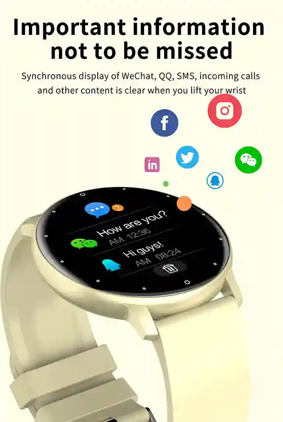 Waterproof smart watch sports and fitness use