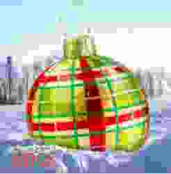 BABBAK'S LTD - Large Inflatable Christmas Ball Balloon – Waterproof Outdoor Holiday Decoration