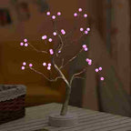 BABBAK’S LTD | USB + Battery Powered LED Tree Light Lamp – 500mm Warm White – Plastic Decor for Bedroom & Home