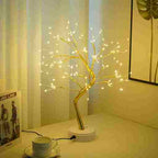 BABBAK’S LTD | USB + Battery Powered LED Tree Light Lamp – 500mm Warm White – Plastic Decor for Bedroom & Home