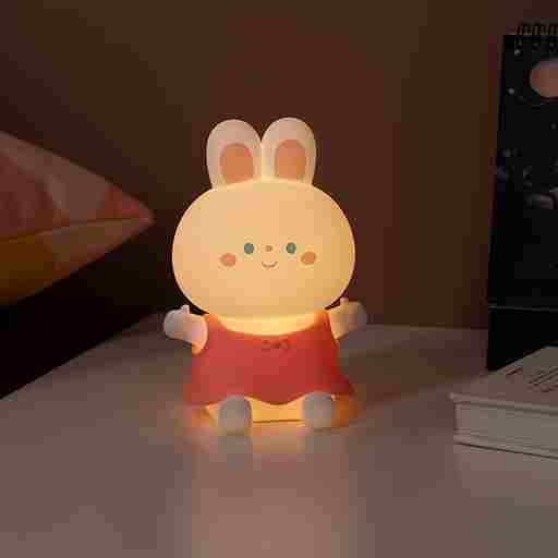 BABBAK'S LTD Soft Glow USB Rechargeable Night Light – Compact Silicone Bedside Lamp
