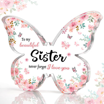 BABBAK'S LTD Purple Butterfly Mom Gift – Decorative Inspirational Ornament for Women