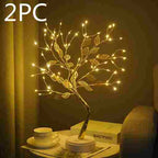 BABBAK’S LTD | USB + Battery Powered LED Tree Light Lamp – 500mm Warm White – Plastic Decor for Bedroom & Home