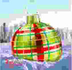 BABBAK'S LTD - Large Inflatable Christmas Ball Balloon – Waterproof Outdoor Holiday Decoration