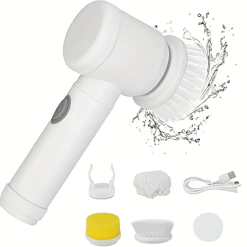 BABBAK'S LTD Ergonomic Hand Cleaning Brush – Durable White ABS + Nylon Bristles for Kitchen, Bathroom & Multi-Surface Cleaning