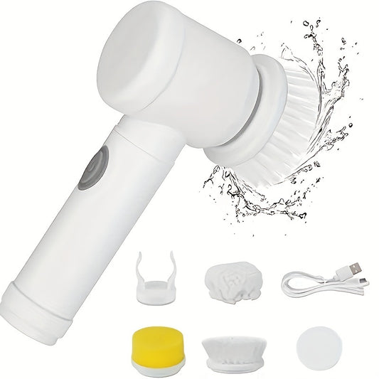 BABBAK'S LTD Ergonomic Hand Cleaning Brush – Durable White ABS + Nylon Bristles for Kitchen, Bathroom & Multi-Surface Cleaning