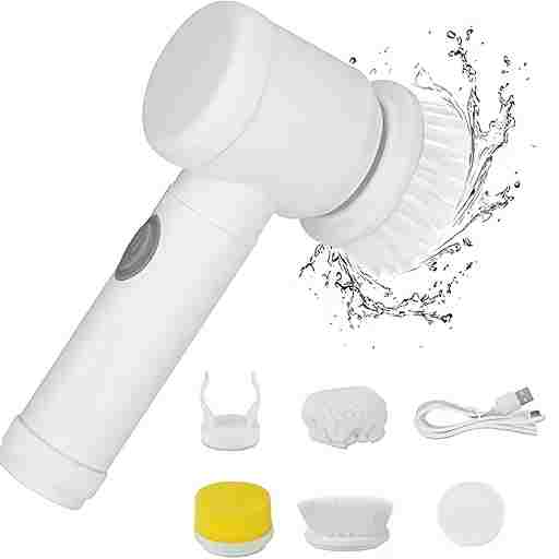 BABBAK'S LTD Ergonomic Hand Cleaning Brush – Durable White ABS + Nylon Bristles for Kitchen, Bathroom & Multi-Surface Cleaning