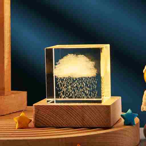 BABBAK'S LTD 3D Crystal Night Lamp – Warm LED Art Light | Glass Sphere Mood Lamp