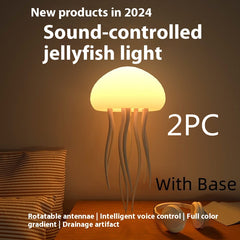 BABBAK'S LTD Voice Control Jellyfish Lamp – Color-Changing LED Mood Light for Relaxation & Decor