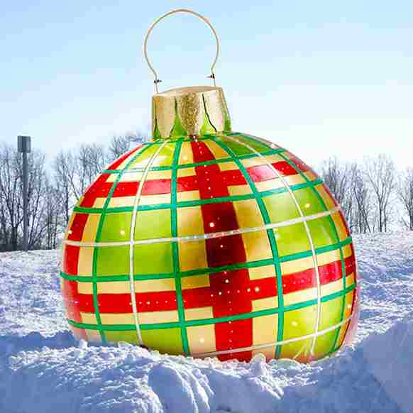 BABBAK'S LTD - Large Inflatable Christmas Ball Balloon – Waterproof Outdoor Holiday Decoration