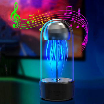 BABBAK'S LTD Jellyfish Bluetooth Speaker – 360° Surround Sound with LED Light Show | 28cm