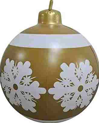 BABBAK'S LTD - Large Inflatable Christmas Ball Balloon – Waterproof Outdoor Holiday Decoration