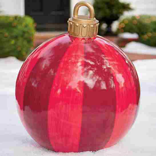 BABBAK'S LTD - Large Inflatable Christmas Ball Balloon – Waterproof Outdoor Holiday Decoration