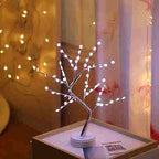 BABBAK’S LTD | USB + Battery Powered LED Tree Light Lamp – 500mm Warm White – Plastic Decor for Bedroom & Home