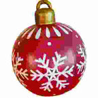 BABBAK'S LTD - Large Inflatable Christmas Ball Balloon – Waterproof Outdoor Holiday Decoration