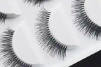 Set of false eyelashes on a white background