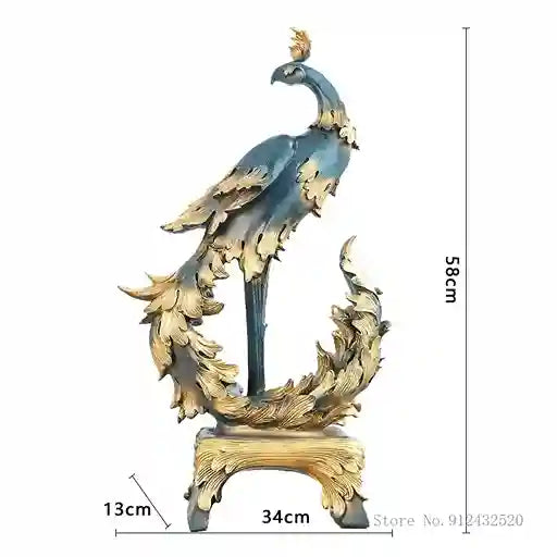 phoenix home decor statue