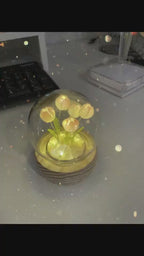 BABBAK'S LTD DIY Cute Tulip Lamp – Battery Operated Glass Flower Light Decoration